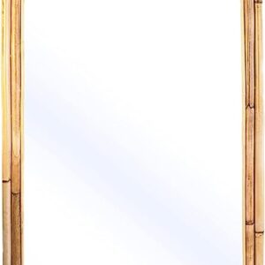 Natural Rattan Frame Rectangular Mirror | Medium | 24" x 36"