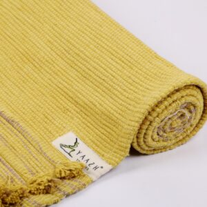 Herbal-Dyed Yoga Mat | Organic Cotton | Yellow