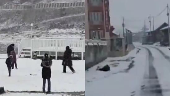 Kashmir witnesses heavy snowfall chillai kalan begins gulmarg sonmarg kannada news